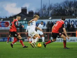Cameron McGeehan keeps his eyes fixed on the ball
