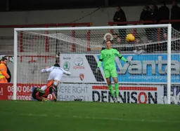 Christian Walton sees the ball go wide