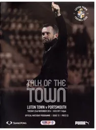 Programme: Luton Town FC vs Portsmouth (22nd Nov 2016)