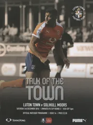 Programme: Luton Town FC vs Solihull Moors (3rd Dec 2016)