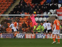 Christian Walton gathers the ball