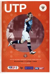 Programme: Blackpool vs Luton Town FC (17th Dec 2016)
