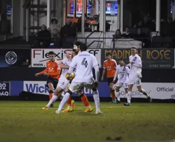 Alex Gilliead`s shot finds its way through for the third goal