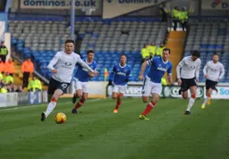 Jordan Cook attacks down the right wing