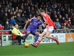 James Justin on the ball