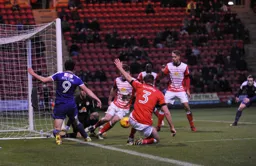 Danny Hylton sets up the winning goal