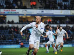 Scott Cuthbert wheels away in celebration