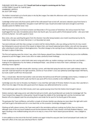 Match Report: Luton Town FC vs Cambridge United (28th Jan 2017)