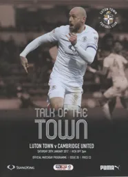 Programme: Luton Town FC vs Cambridge United (28th Jan 2017)