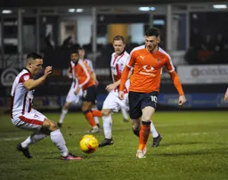 Jordan Cook trying to open up the defence