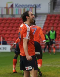 Danny Hylton celebrates