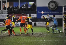 Danny Hylton`s header levels the score at 2-2