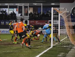 Isaac Vassell gets into the thick of the action