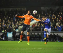 Ollie Palmer just fails to make contact with the ball