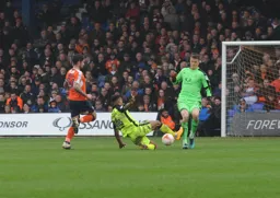 Matt Macey comes out for the ball