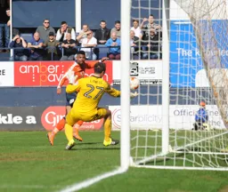 Isaac Vassell goes close to opening the scoring