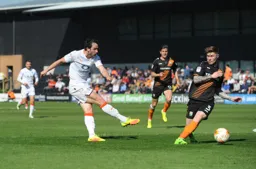 Danny Hylton shoots