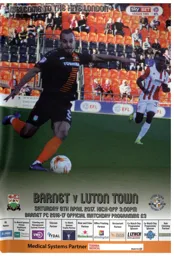 Programme: Barnet vs Luton Town FC (8th Apr 2017)