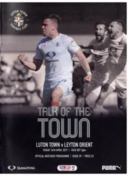 Programme: Luton Town FC vs Leyton Orient (14th Apr 2017)