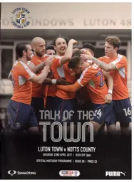 Programme: Luton Town FC vs Notts County (22nd Apr 2017)