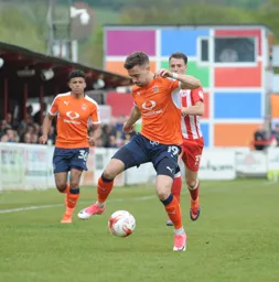 Olly Lee taking control of the ball
