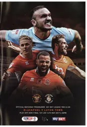 Programme: Blackpool vs Luton Town FC (14th May 2017)