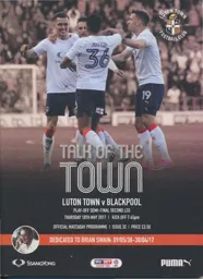 Programme: Luton Town FC vs Blackpool (18th May 2017)