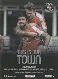 Programme: Luton Town FC vs Barnet (3rd Oct 2017)