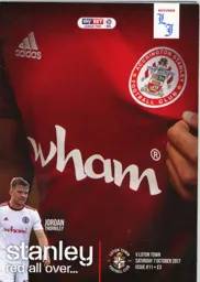 Programme: Accrington Stanley vs Luton Town FC (7th Oct 2017)