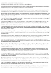 Match Report: Cheltenham Town vs Luton Town FC (11th Nov 2017)