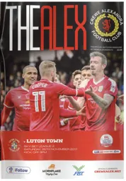 Programme: Crewe Alexandra vs Luton Town FC (25th Nov 2017)