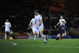 Luke Berry goes to ground in taking an attempt at goal
