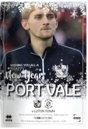 Programme: Port Vale vs Luton Town FC (30th Dec 2017)