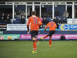 James Justin puts the Town level with the second goal