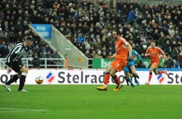 Danny Hylton scores a consolation goal for the Town