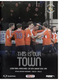 Programme: Luton Town FC vs Morecambe (20th Jan 2018)