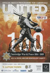 Programme: Cambridge United vs Luton Town FC (3rd Mar 2018)