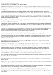 Match Report: Coventry City vs Luton Town FC (13th Mar 2018)