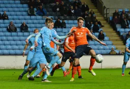 Glen Rea brings the ball under control