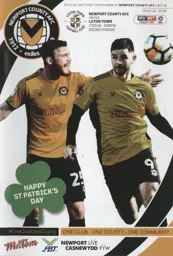 Programme: Newport County AFC vs Luton Town FC (17th Mar 2018)