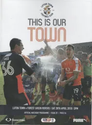 Programme: Luton Town FC vs Forest Green Rovers (28th Apr 2018)