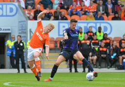 Sonny Bradley stretches for the ball
