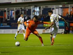 James Justin goes past his marker