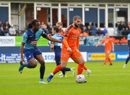 Olly Lee with the ball at his feet