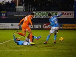 Harry Cornick scores a goal