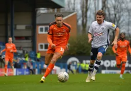 Harry Cornick comes away with the ball