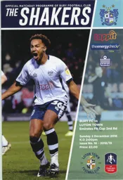 Programme: Bury vs Luton Town FC (2nd Dec 2018)
