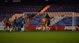 Arthur Read scores the Town's goal