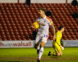 James Collins celebrating his goal