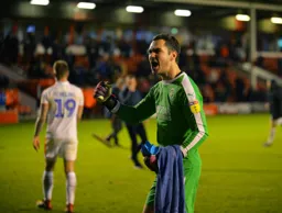 James Shea celebrates after the game